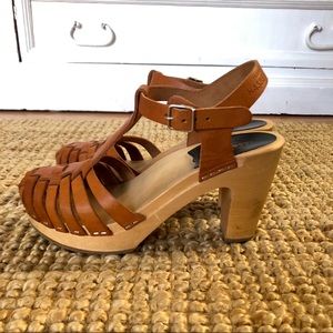 Swedish Hasbeens Braided T-Strap Sandal